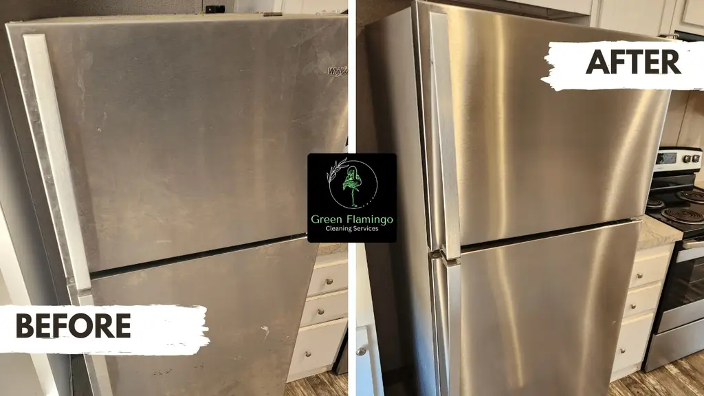 Before and after: refrigerator doors, outside
