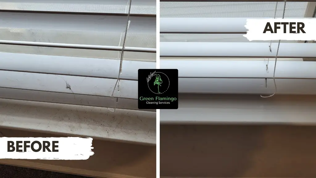 Before and after: window sill and track